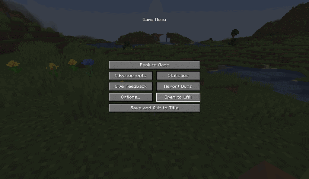 How to enable cheats in minecraft existing world. Step 1 Open the main menu and click on open to LAN