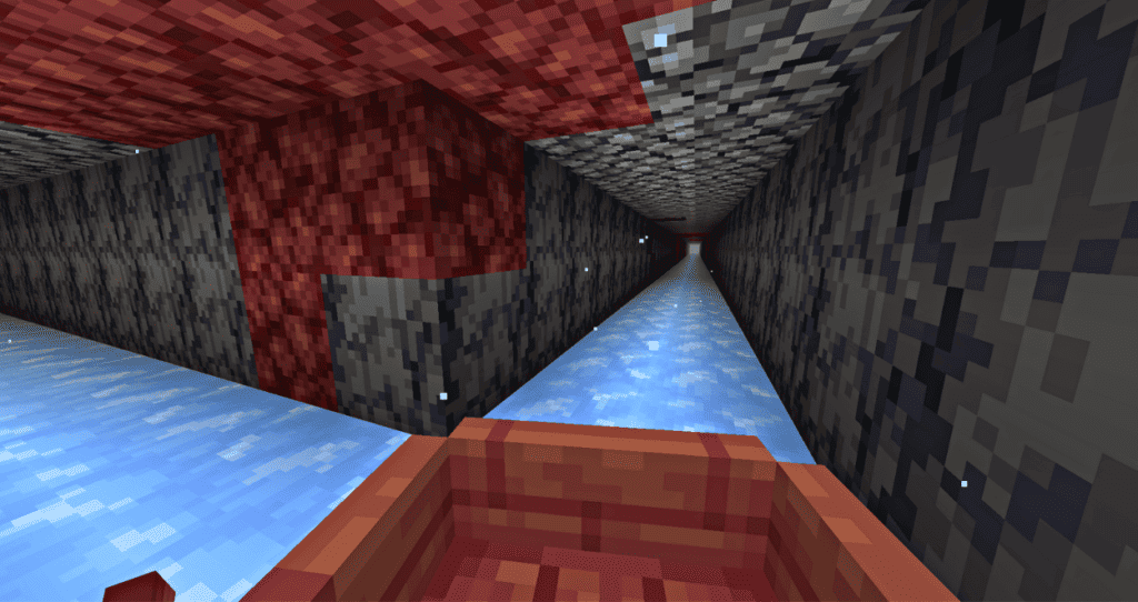 A fast travel route in the nether