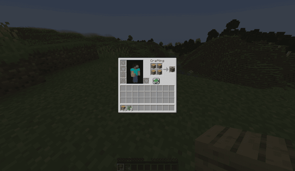 Crafting table recipe