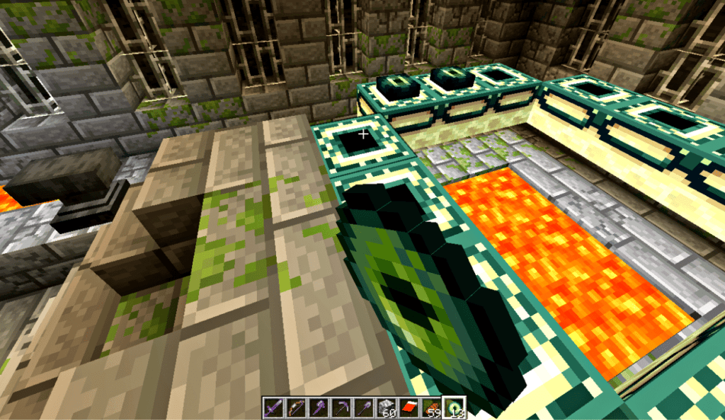 Filling in the End Portal to Reach the End Dimension and Beat the Ender Dragon
