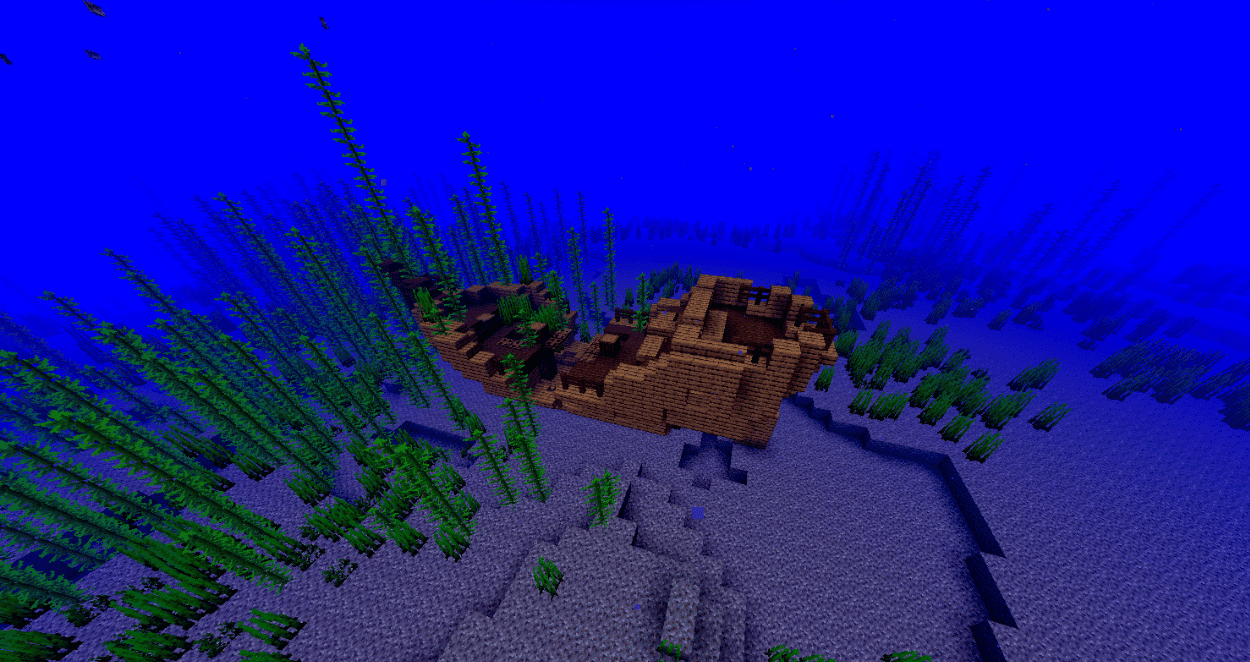 Shipwreck in Minecraft