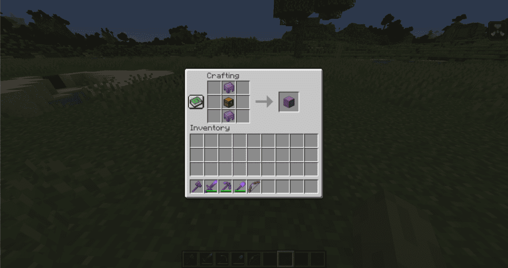Crafting Recipe of a Shulker Box