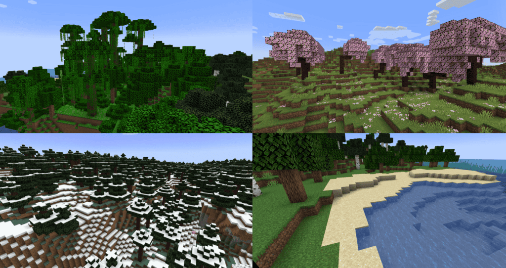 Different biomes call for different building style