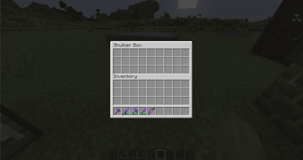The Inventory Interface of a Shulker Box
