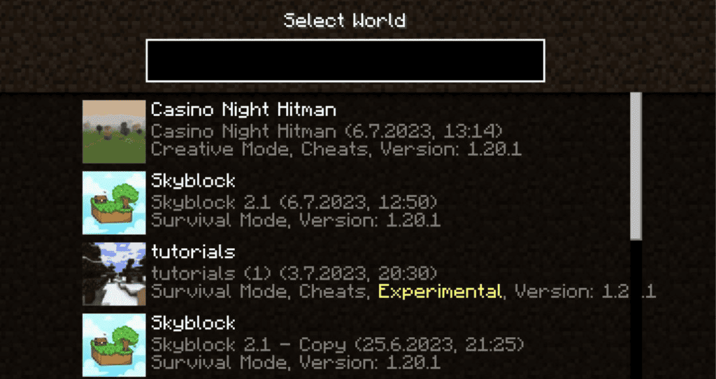 Select the adventure map you just install from Minecraft's regular world selection page